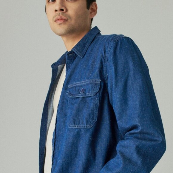 Dark Wash Work Shirt NWT - Picture 1 of 4